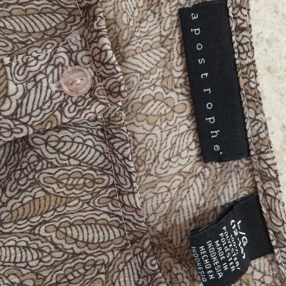 APOSTROPHE long sleeved sheer top - Picture 2 of 2